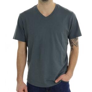 T-SHIRT SCOLLO V NERO